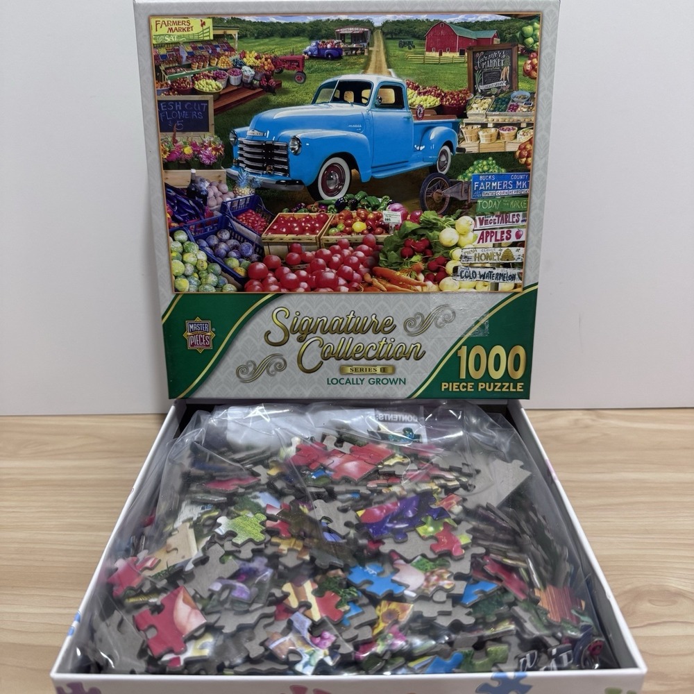 Lot 4 Master Pieces 1000 Piece Puzzles BUNGALOWVILLE Labor Day 1909 TPL THREAT + - Picture 7 of 16